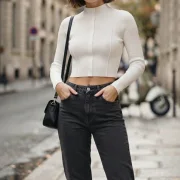 bauchfrei Kragenshirt