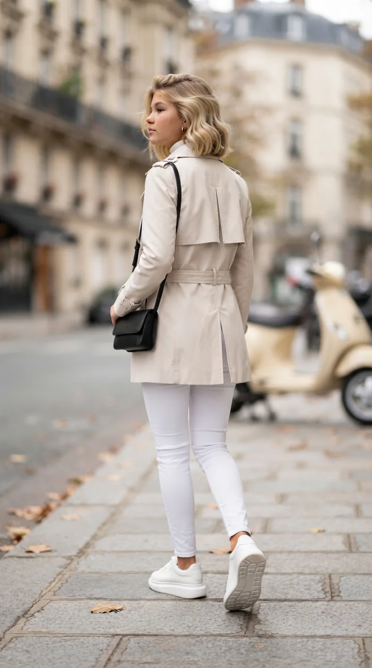 Trench Coat beige short